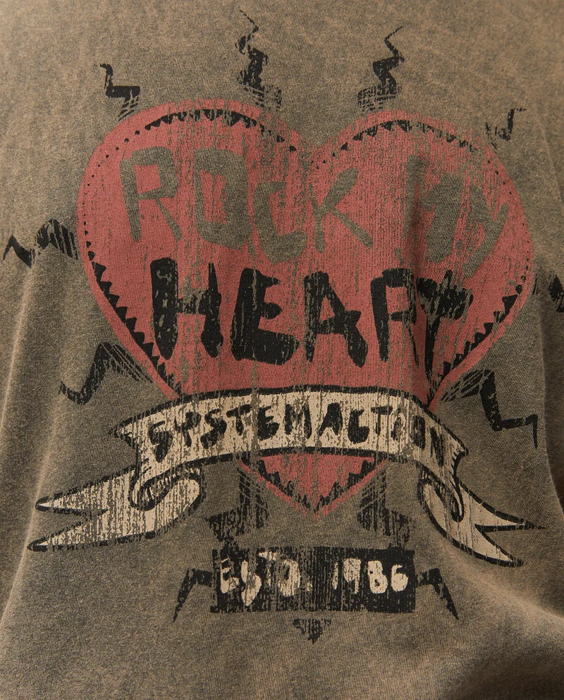 Camiseta print corazón