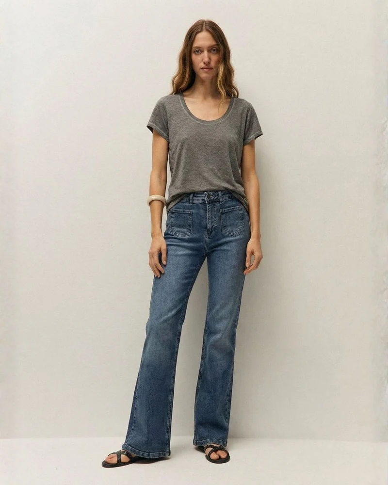 Pantalón denim bolsillos