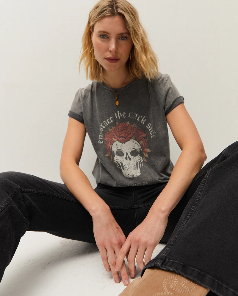 Camiseta print calavera