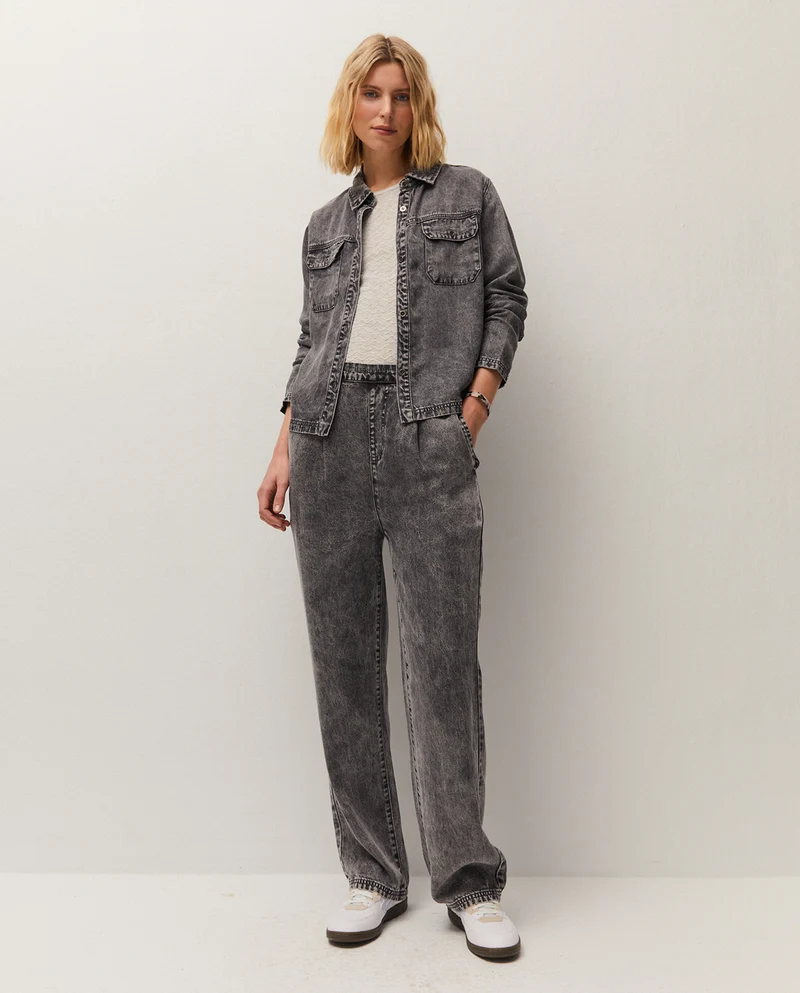 Camisa tencel efecto corrosivo