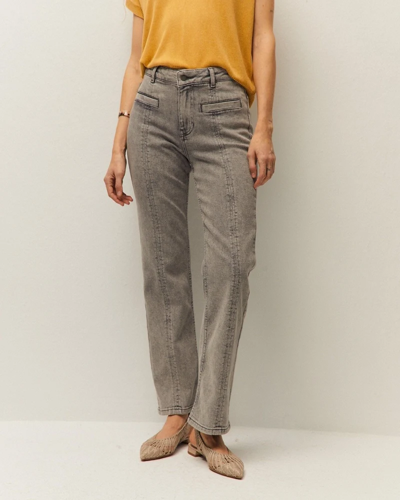Pantalón denim nervio