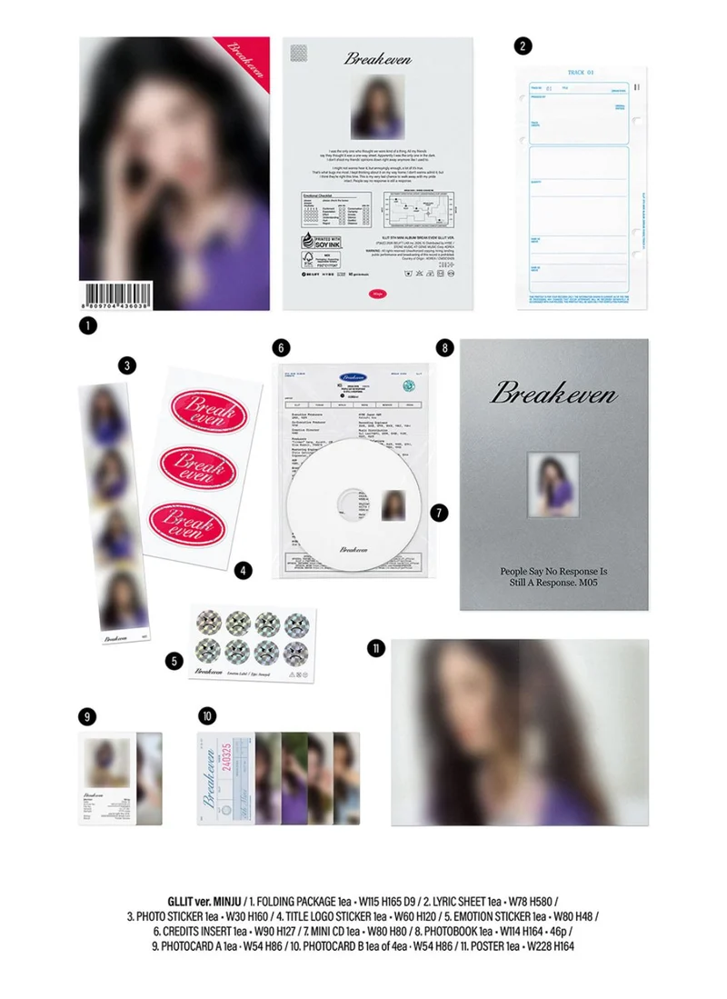 ILLIT - BREAK EVEN (GLLIT VER.) SET + EARLY-BIRD Weverse Gift