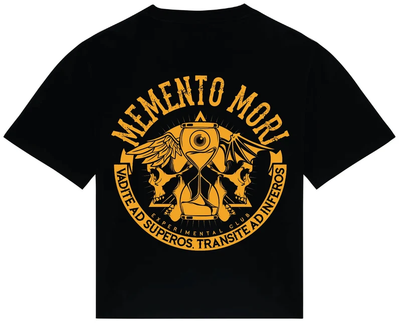CROP OVERSIZE ALVARO PFF MEMENTO MORI AMARILLO
