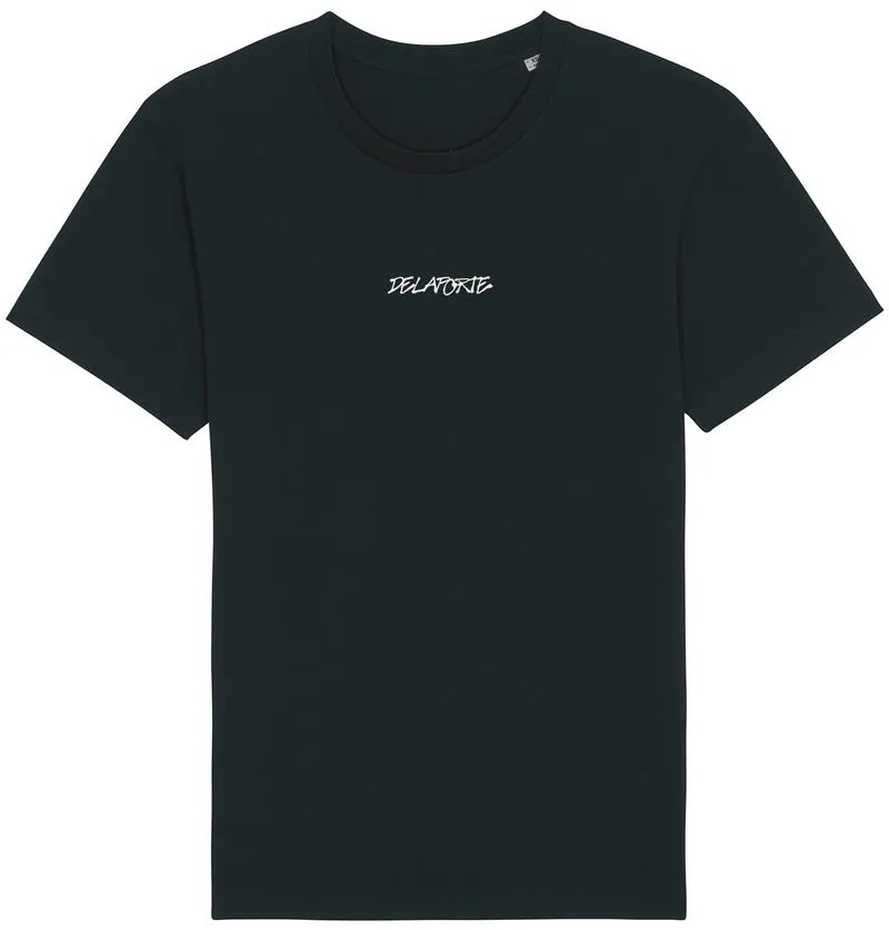 CAMISETA DELAPORTE ESTOY AQUI Y AHORA NEGRA