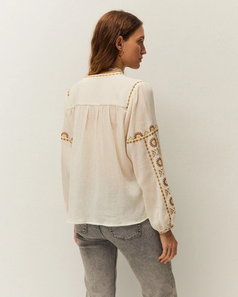 Camisa Bordado de colores