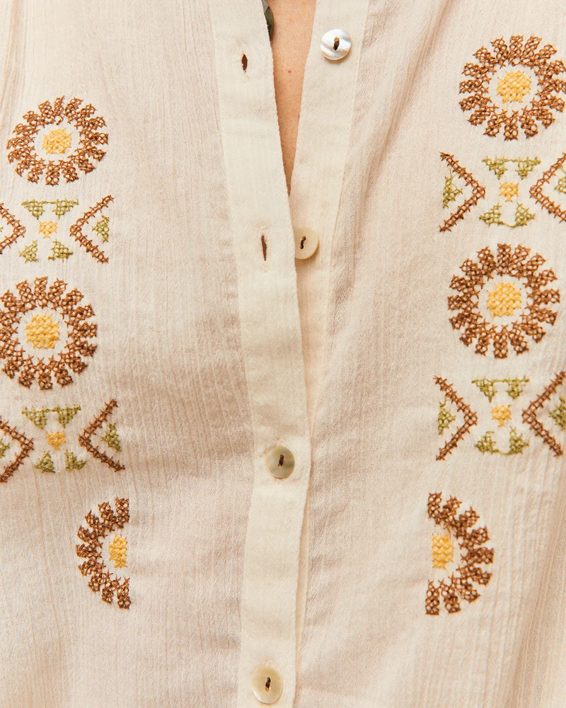 Camisa Bordado de colores