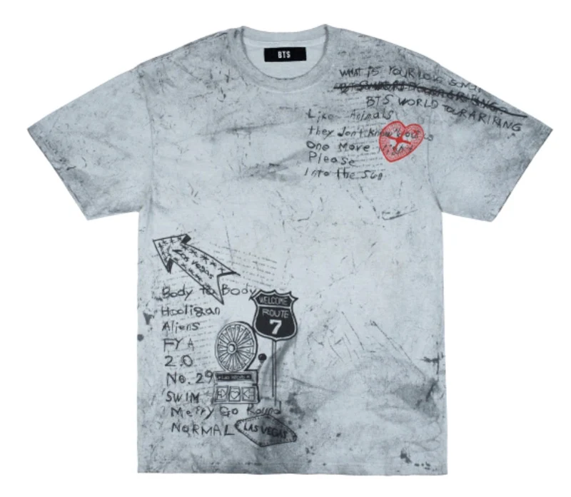 [BTS] Pop Up : Arirang : US Exclusive : S/S T-Shirt (Grey)