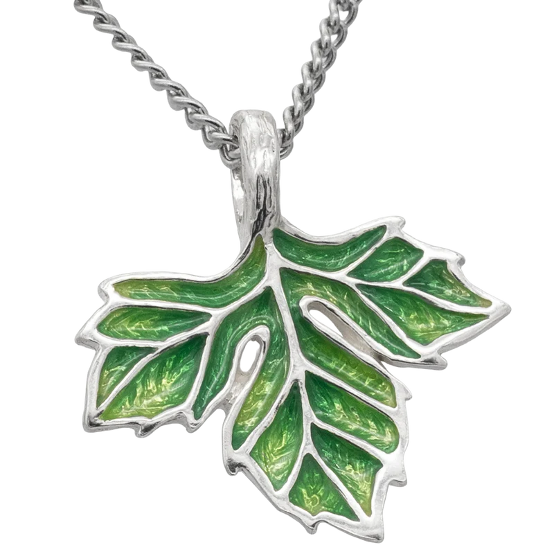 The Avendesora Leaf Necklace - Enameled