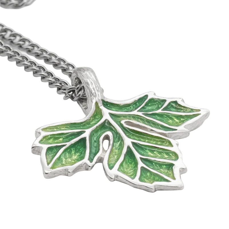The Avendesora Leaf Necklace - Enameled