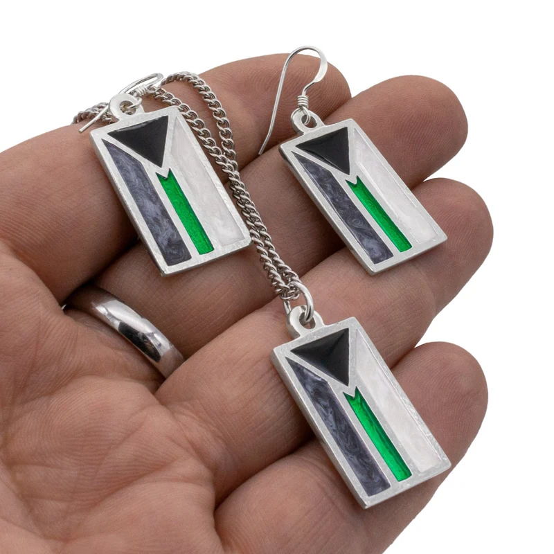 Demiromantic PRIDE Flag Necklace