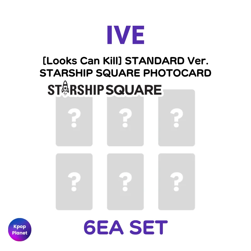 [STANDARD ver.] IVE STARSHIP SQUARE photocard [ Looks Can Kill ]