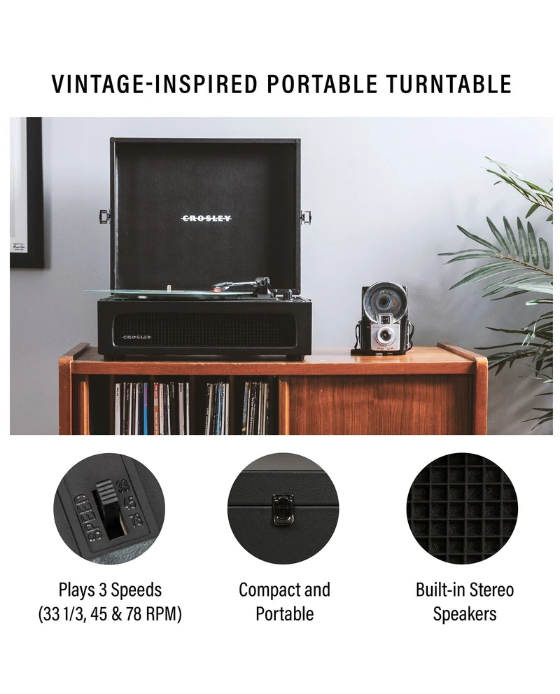 Crosley - Tocadiscos Crosley Voyager Bluetooth Doble - Duna
