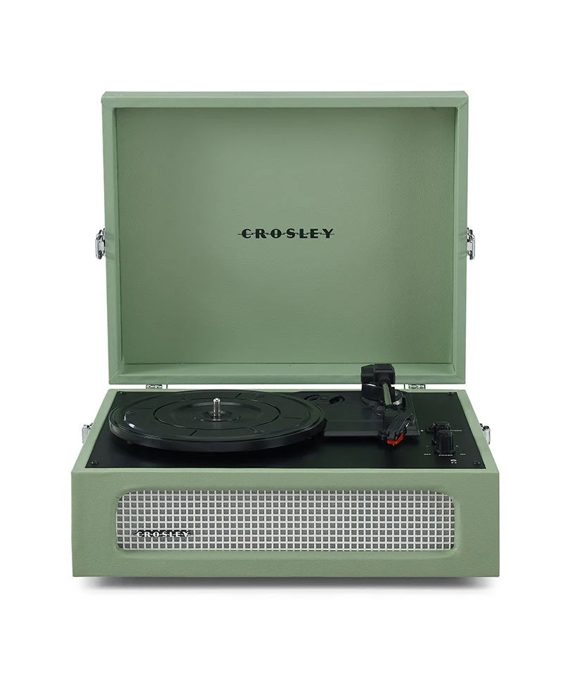 Crosley - Tocadiscos Crosley Voyager Bluetooth Doble - Salvia