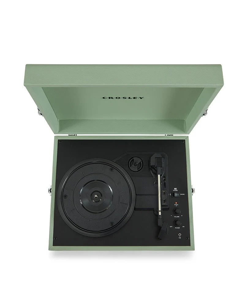 Crosley - Tocadiscos Crosley Voyager Bluetooth Doble - Salvia