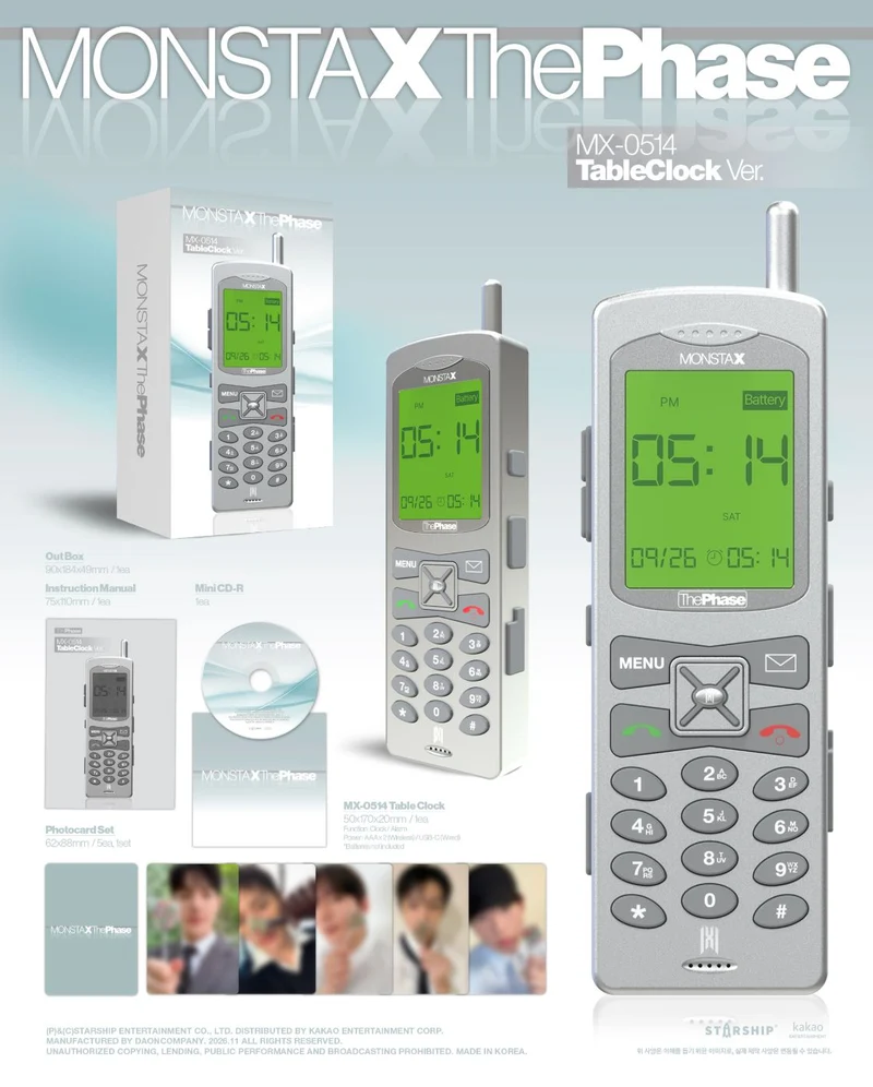 MONSTA X - THE PHASE (MX-0514 TABLECLOCK VER.)