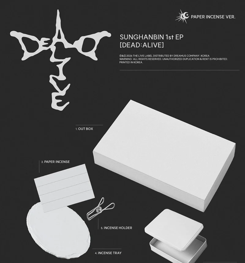 SUNG HANBIN (ZB1) - DEAD:ALIVE (PAPER INCENSE VER.)