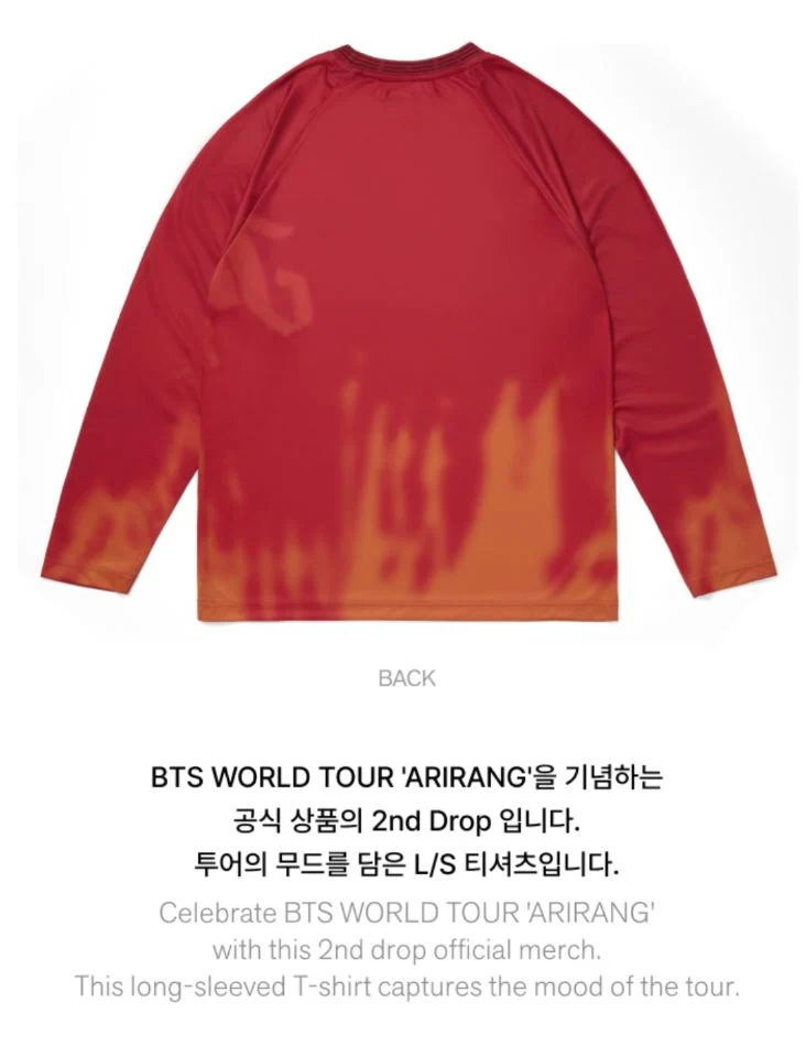 BTS - WORLD TOUR 'ARIRANG' 2ND DROP OFFICIAL MD