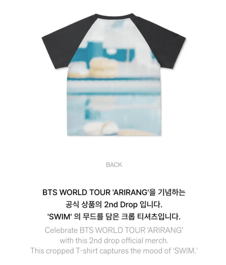 BTS - WORLD TOUR 'ARIRANG' 2ND DROP OFFICIAL MD