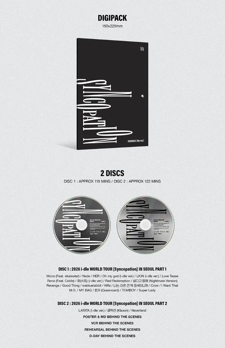 I-DLE - 2026 WORLD TOUR 'SYNCOPATION' (DVD & BLU-RAY)