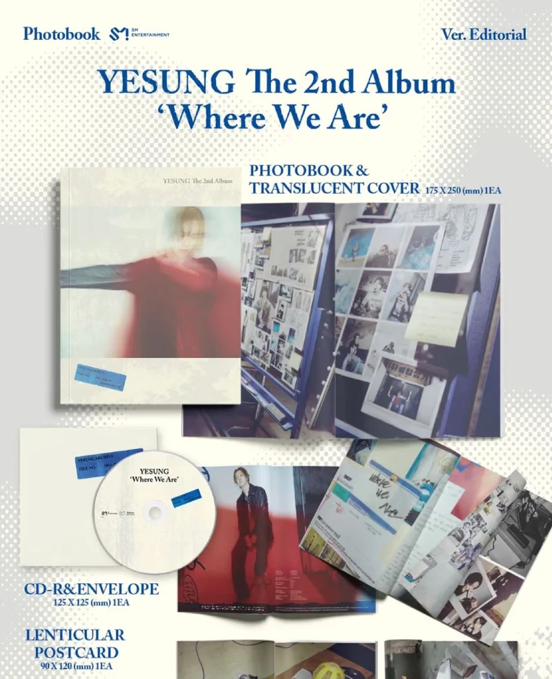 YESUNG (SUPER JUNIOR) - WHERE WE ARE (PHOTOBOOK VER.) + SM Gift