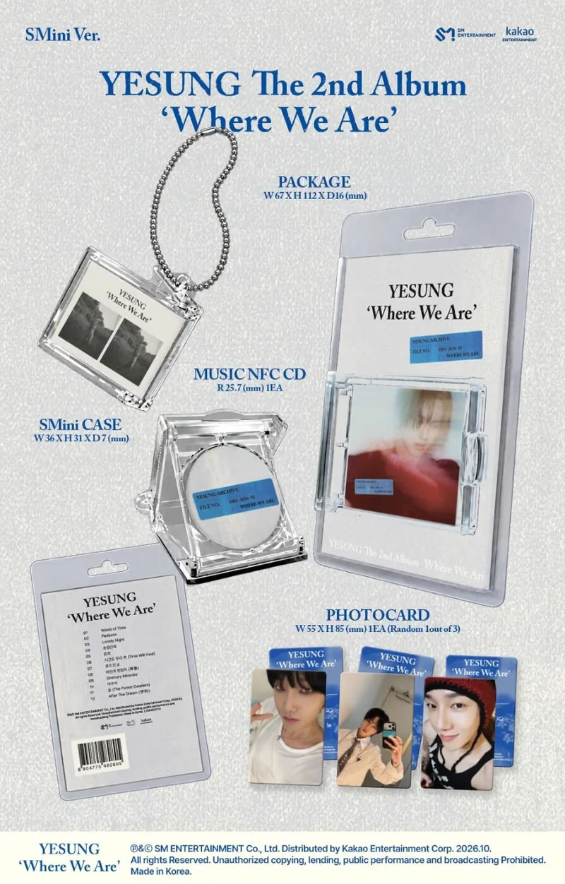 YESUNG (SUPER JUNIOR) - WHERE WE ARE SET + Apple Music Gift