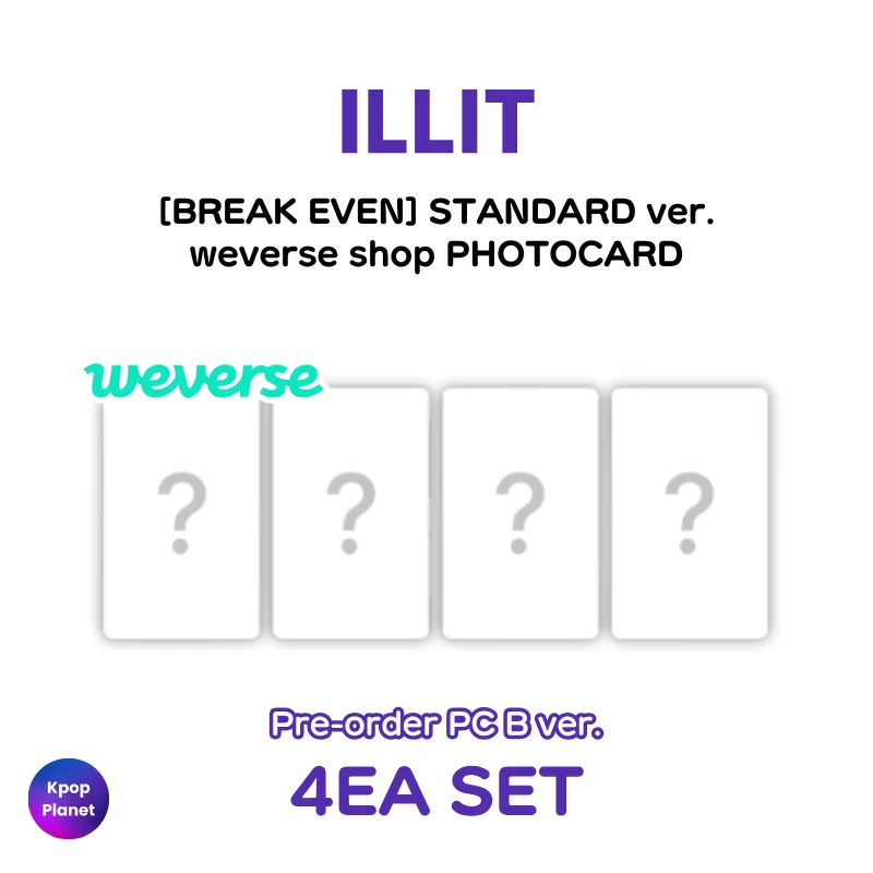[STANDARD ver.] ILLIT weverse shop photocard [ BREAK EVEN ]