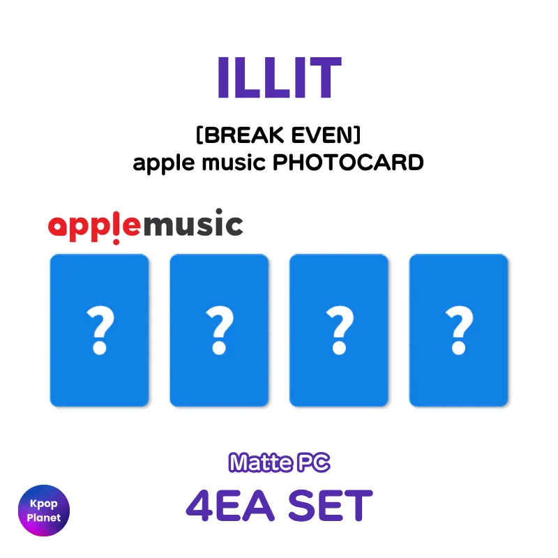 ILLIT apple music photocard [ BREAK EVEN ]