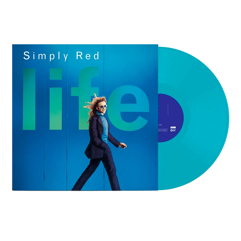 Simply Red - LP Vinilo Color Azul Ecorecord "Life"