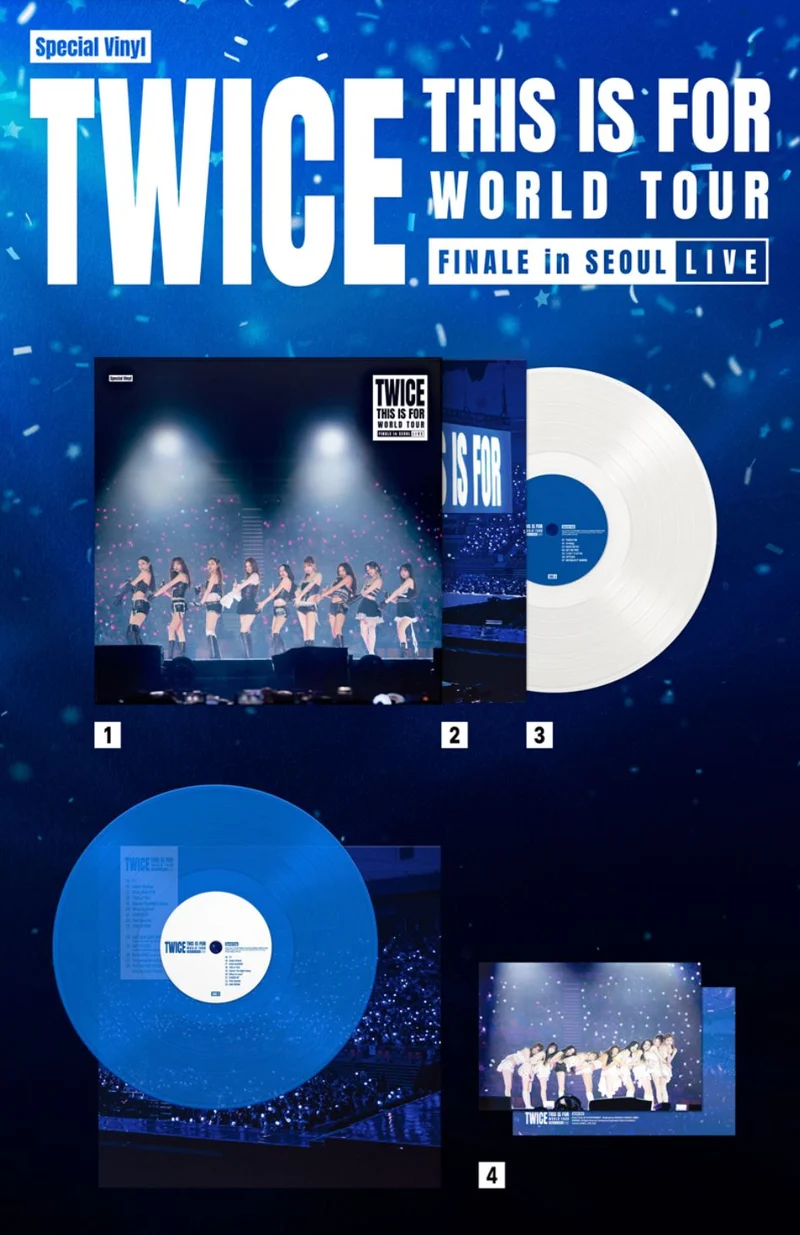 TWICE - 'THIS IS FOR' WORLD TOUR : FINALE in SEOUL LIVE (SPECIAL VINYL) + FANS SHOP Gift
