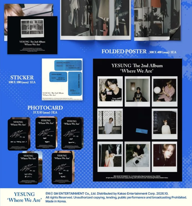 YESUNG (SUPER JUNIOR) - WHERE WE ARE (PHOTOBOOK VER.)