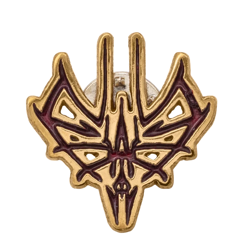 Pin de glifo de los Tejedores de Luz Shash - Bronce