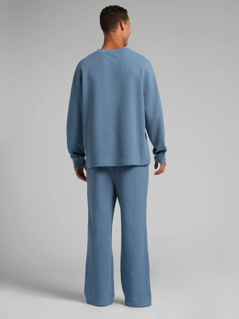 Waffle Lounge Henley Long Sleeve
