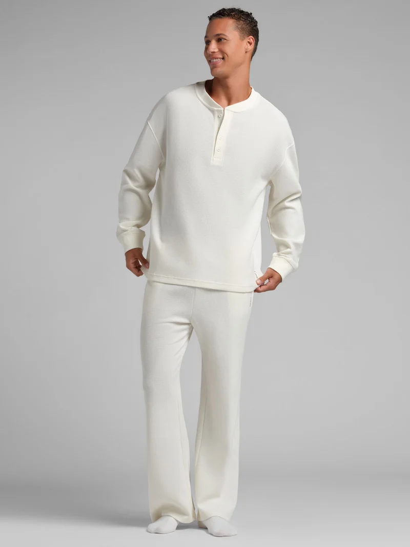 Waffle Lounge Henley Long Sleeve