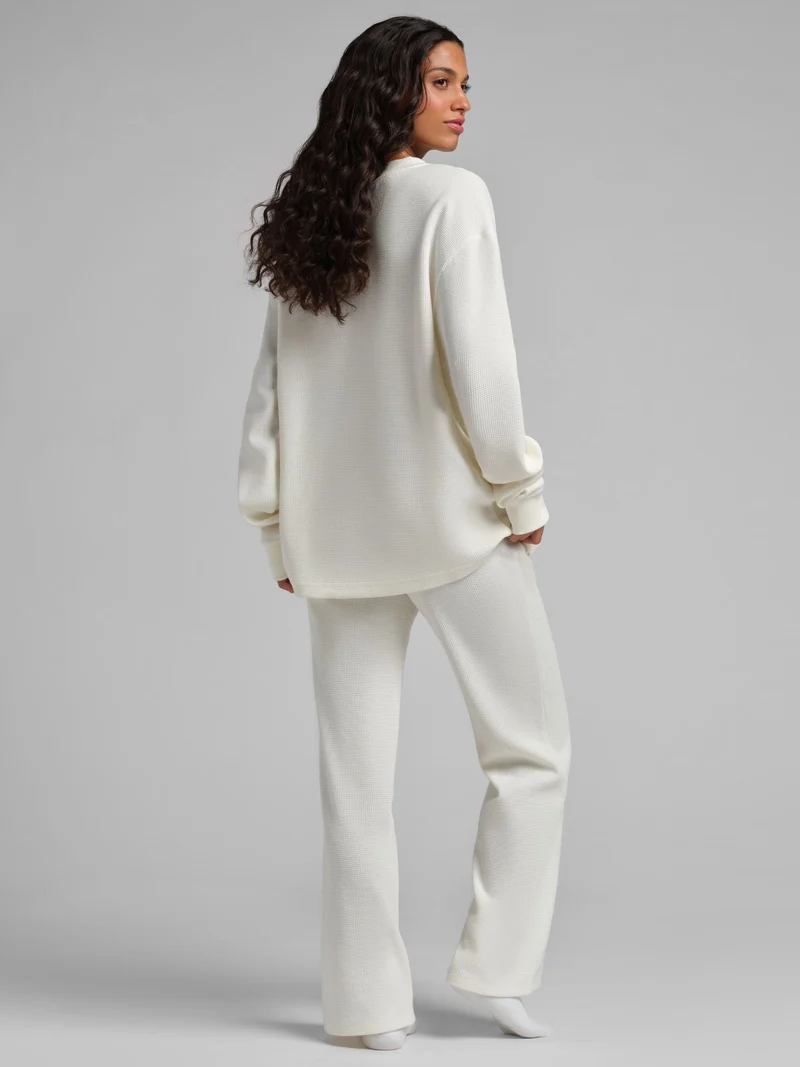 Waffle Lounge Henley Long Sleeve