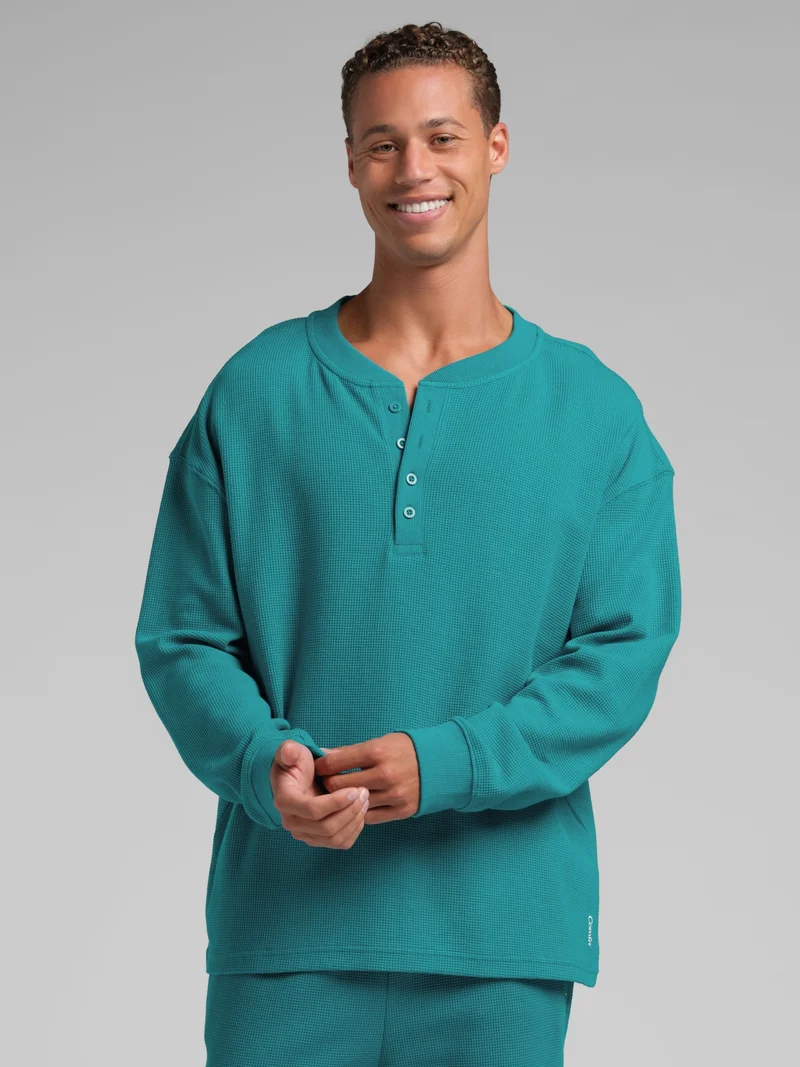 Waffle Lounge Henley Long Sleeve