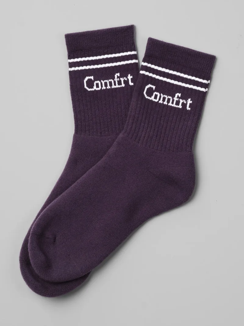Stripe Trim Ankle Socks