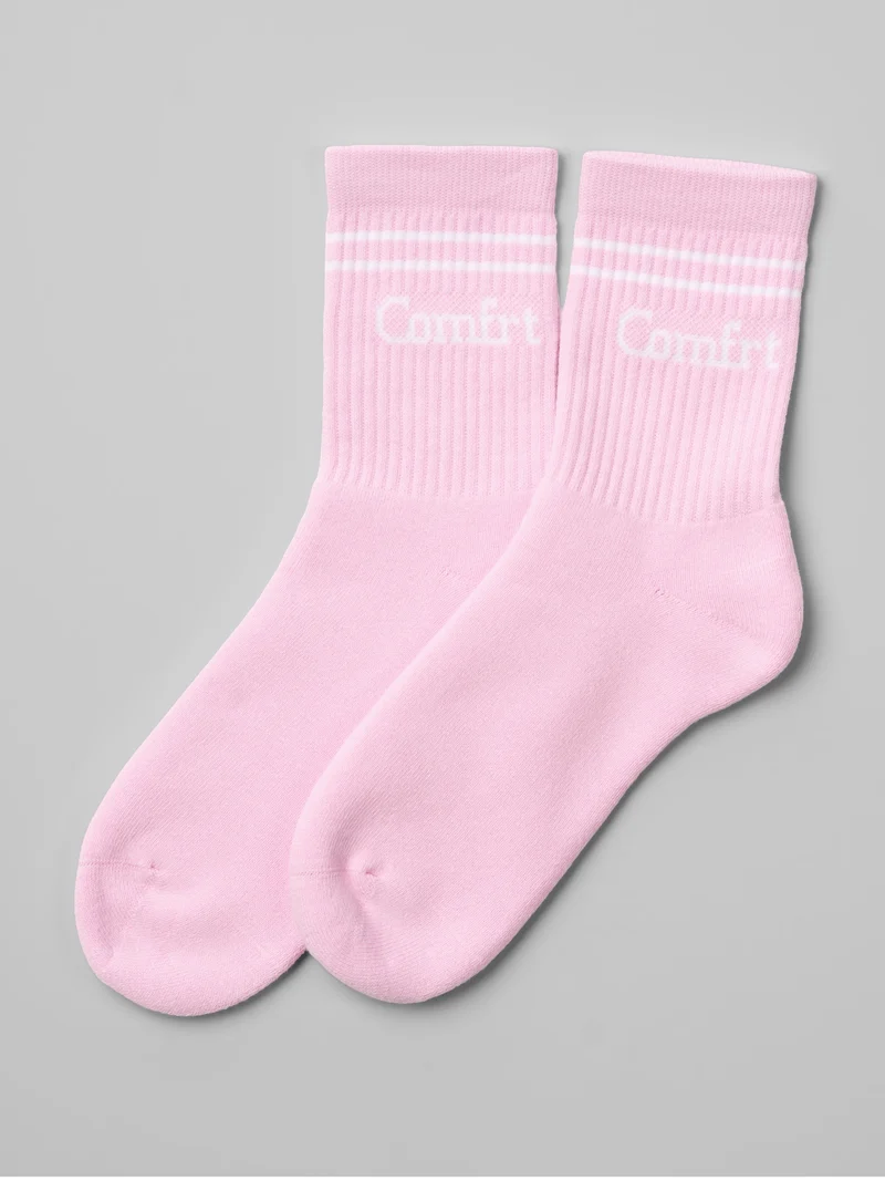 Stripe Trim Ankle Socks