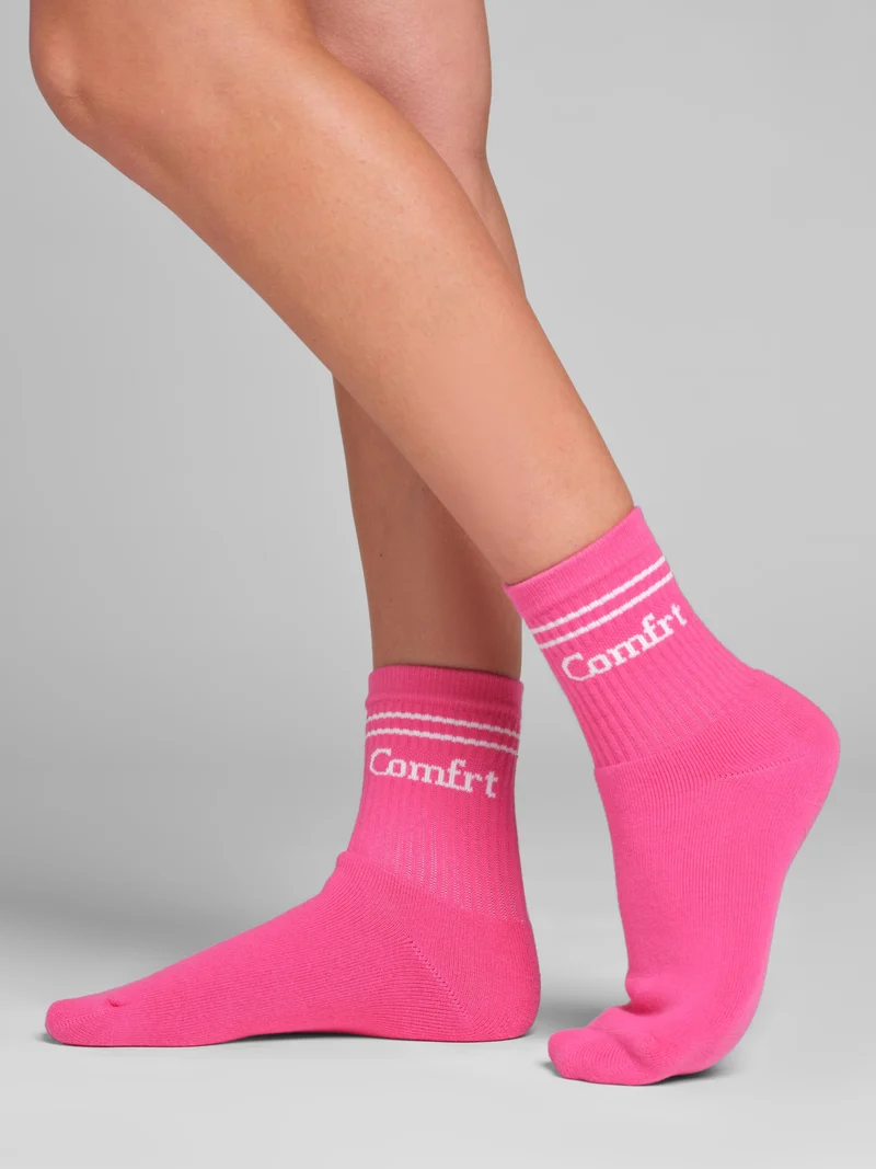 Stripe Trim Ankle Socks