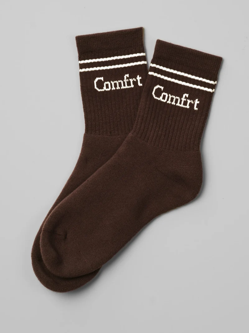 Stripe Trim Ankle Socks