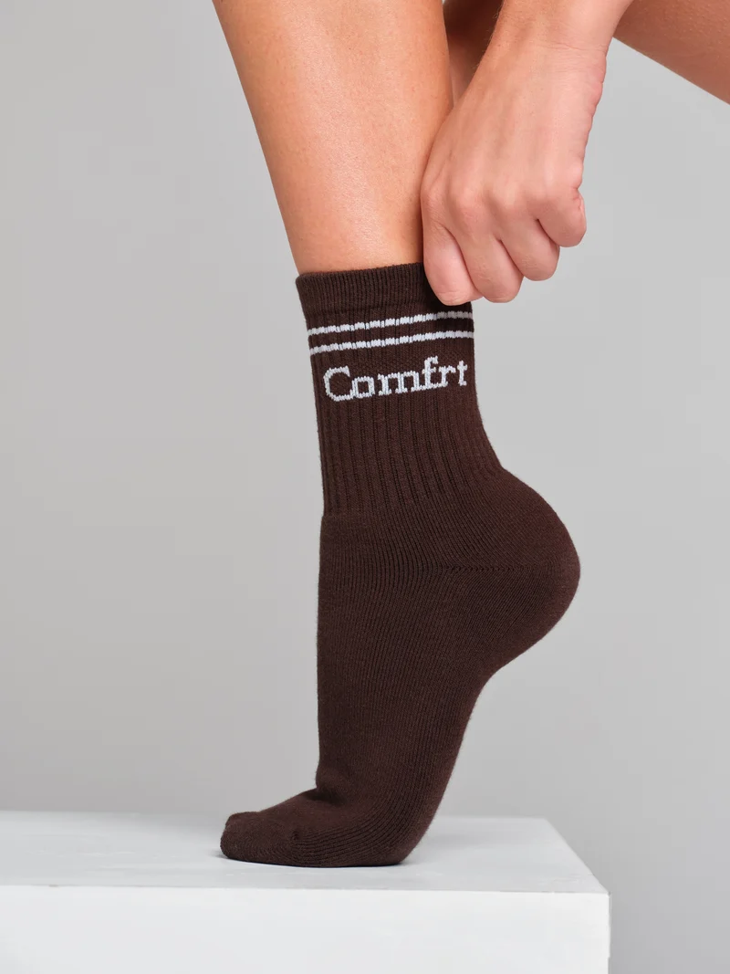 Stripe Trim Ankle Socks