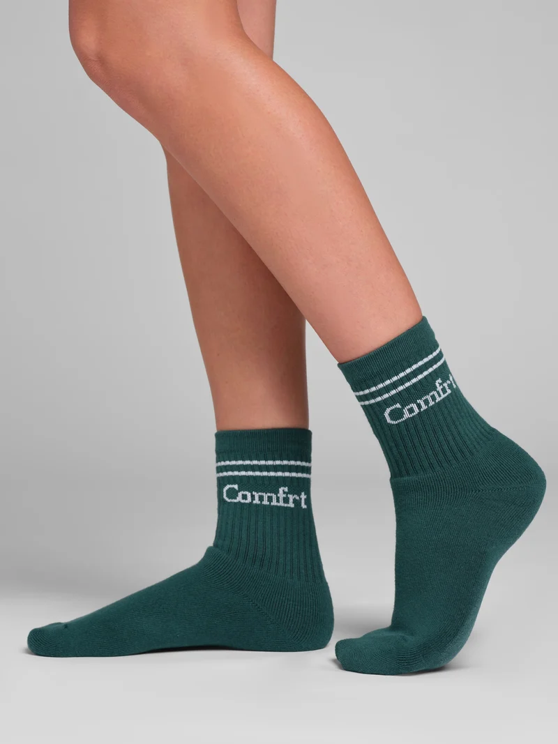 Stripe Trim Ankle Socks