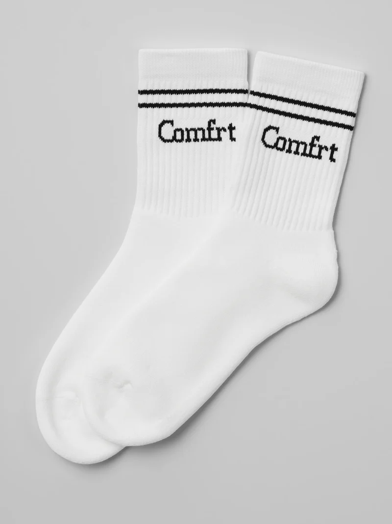 Stripe Trim Ankle Socks