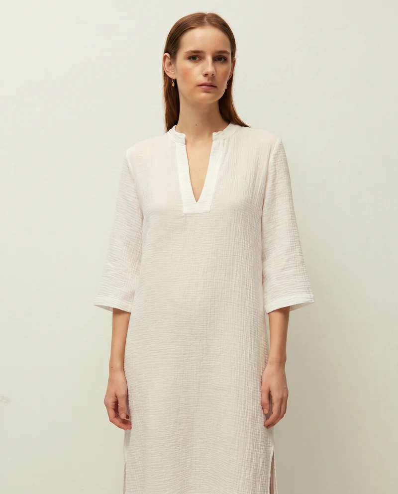 Vestido midi kaftan.