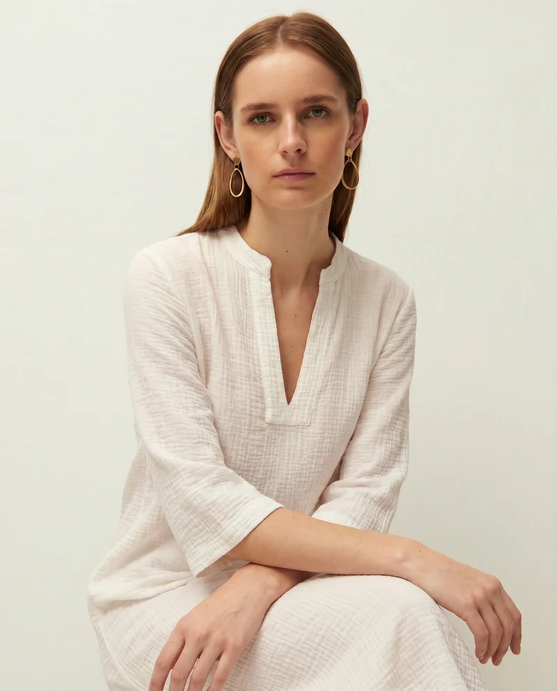 Vestido midi kaftan.
