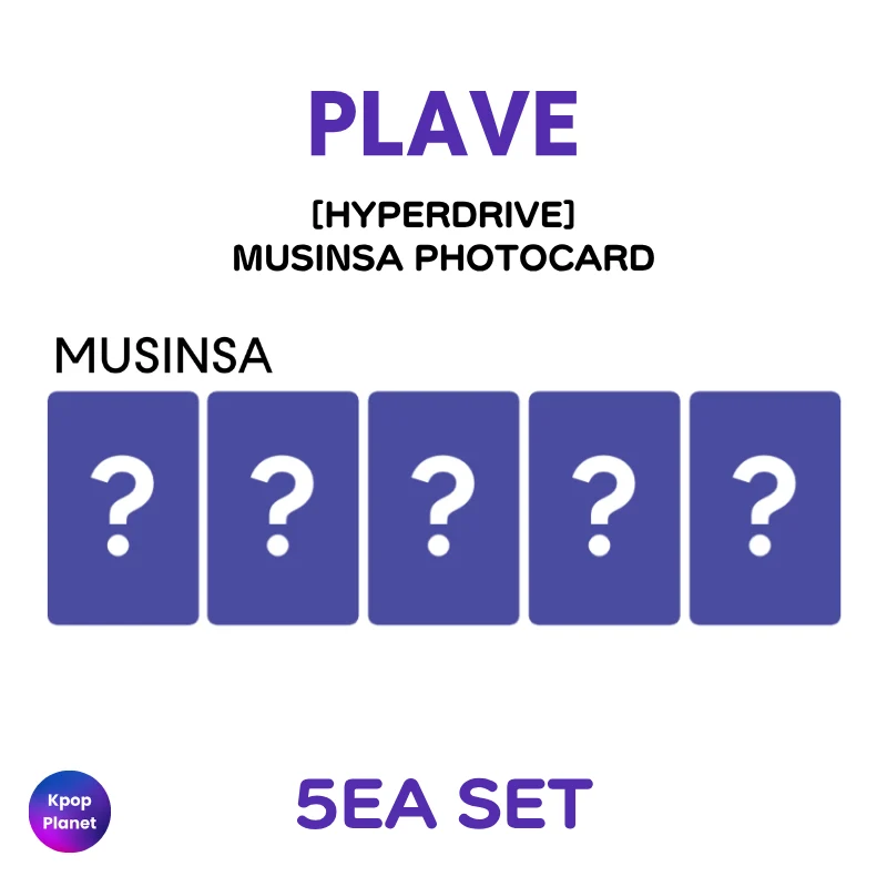PLAVE MUSINSA Photocard HYPERDRIVE