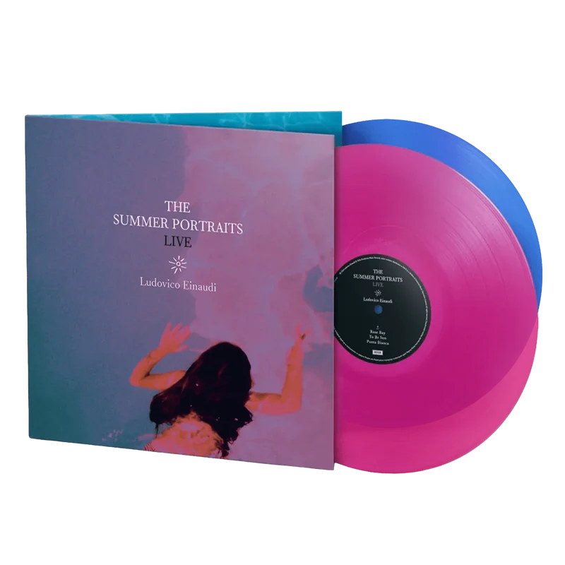 Ludovico Einaudi - LP Vinilo Azul y Rosa Transparente "The Summer Portraits Live"