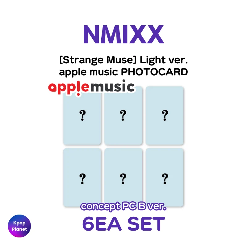 [Light ver.] NMIXX apple music Exclusive Photocard [ Strange Muse ]