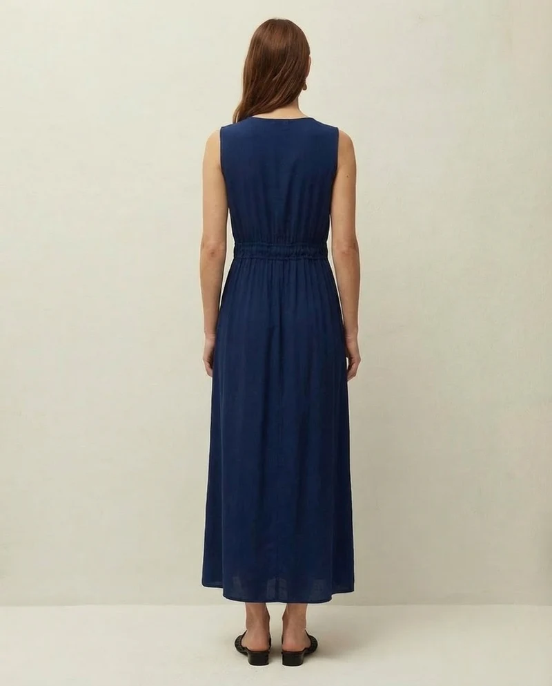 Vestido largo bambula