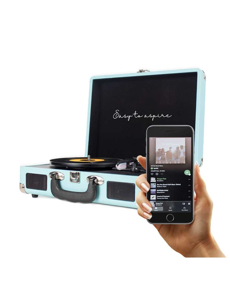 Prixton - Tocadiscos Bluetooth VC400 Azul