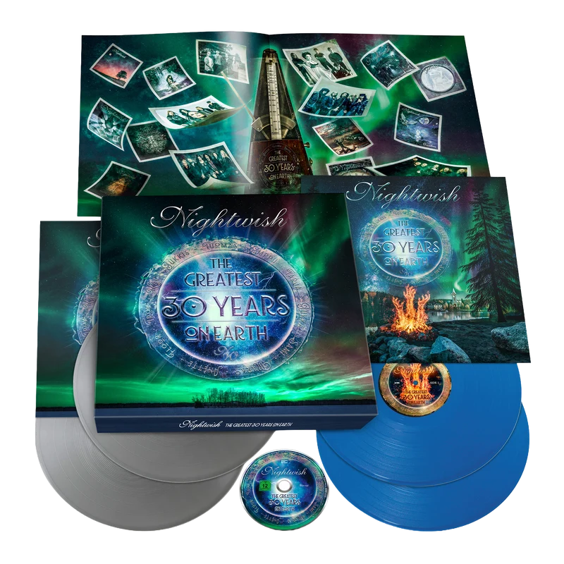 Nightwish - Box 4LP Vinilo Plata y Azul + BluRay "The Greatest 30 years on Earth"